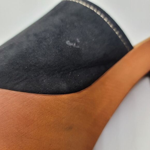 Bamboo black platform sandal - Picture 4 of 9